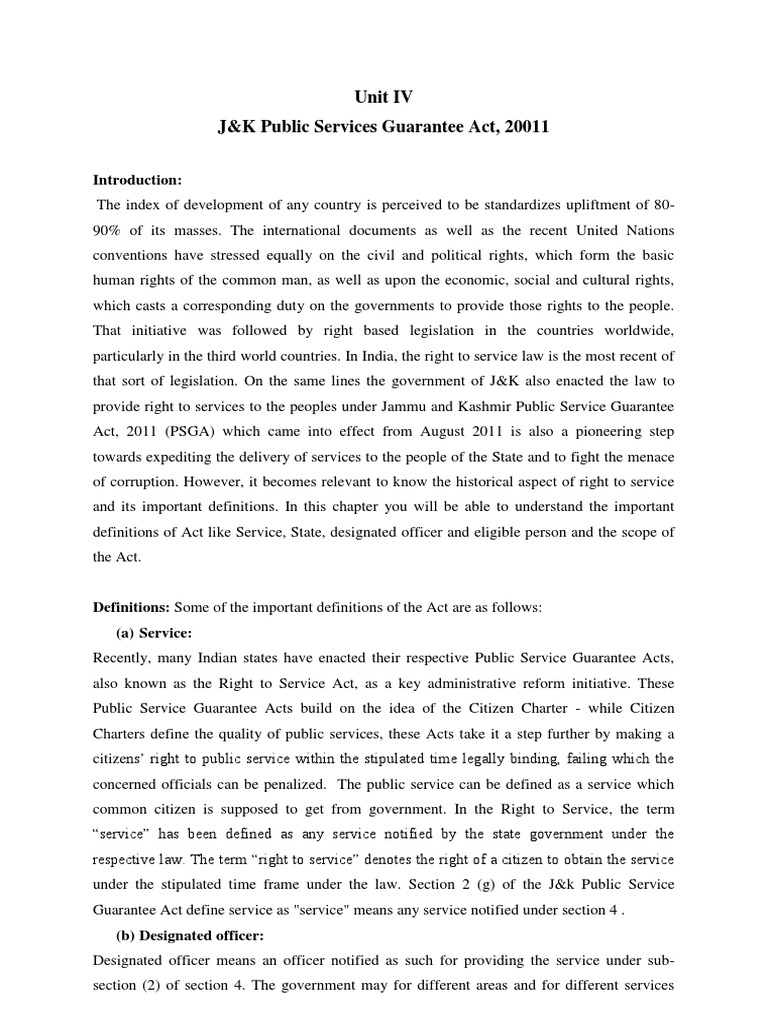 unit-iv-public-service-guarantee-pdf-pdf-lawsuit-summons