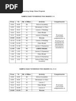 NLC Sample Class Program and Schedule | PDF