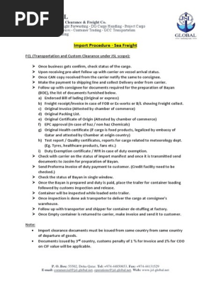 Import-Procedure-Sea-Freight