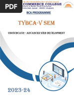 Tybca-V Sem: Bca Programme