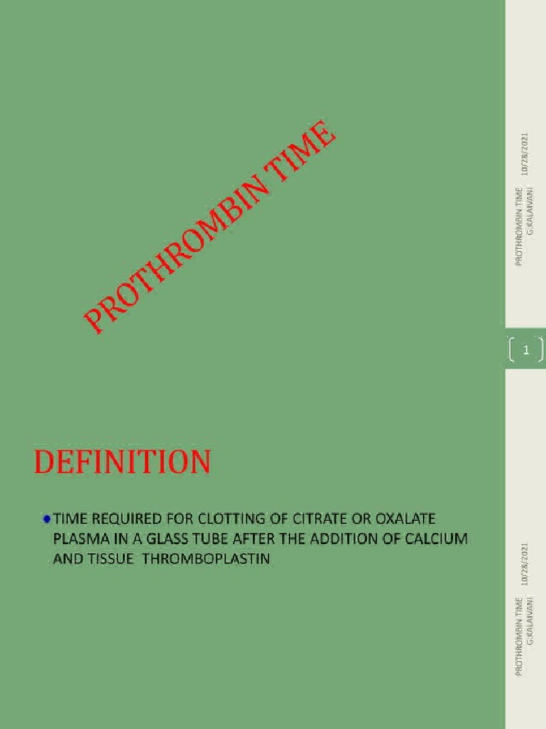 Pt aptt pdf