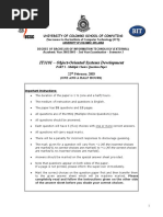 IT3101 - Object-Oriented Systems Development: University of Colombo School of Computing