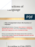 Functions of Language