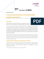Rodalies Informa 5-2023 - Prohibició Patinets