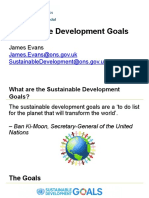 Sustainable Development Goals Presentation by Office of National Statistics