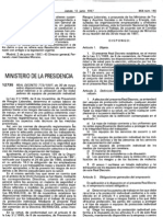 Real Decreto 773-1997, de 30 de mayo sobre disposiciones mínimas de segudidad y salud relativas a la utilización por los trabajadores de equipos de protección individual