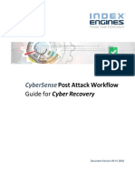 CyberSense Cyber Recovery Post Attack Workflow