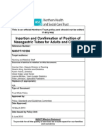 Insertion and Confirmation of Position of Nasogastric Tubes For Adults and Children