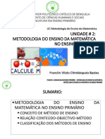 Aula 4 - METODOLOGIA DO ENSINO DA MATEMÁTICA NO ENSINO PRIMÁRIO - ISPOCAB2021-2022-1