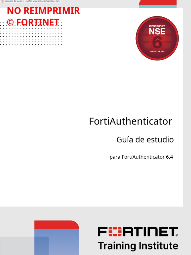 FortiAuthenticator 6.4 Parte 1 Español | PDF | sistema de nombres de ...