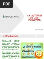 Las Actitudes de Una Persona 2