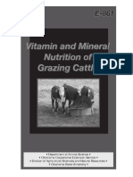 Vitamin and Mineral Nutrition of Grazing Cattle e 861