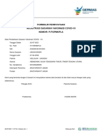 Formulir Pernyataan Registrasi Sasaran Vaksinasi Covid-19 Nomor: P-Fgpmkpla