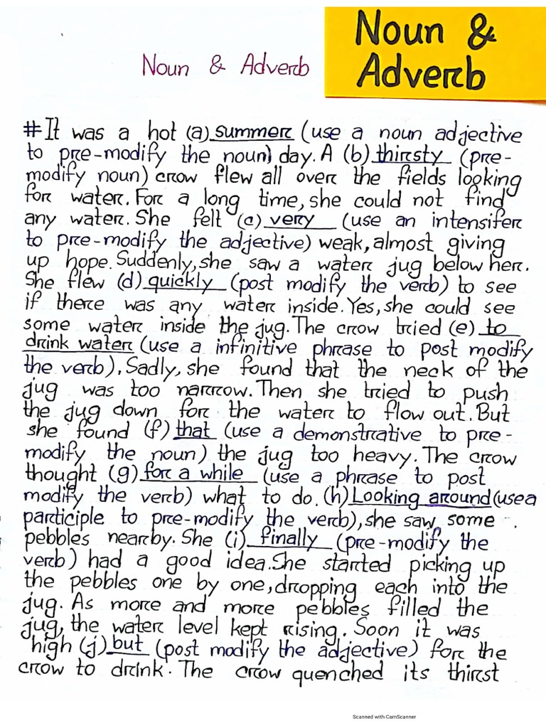 Noun Adverb | PDF