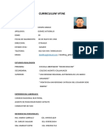 Curriculum Vitae Danilo