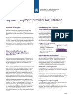 Flyer Digitaal Terugmeldformulier Naturalisatie