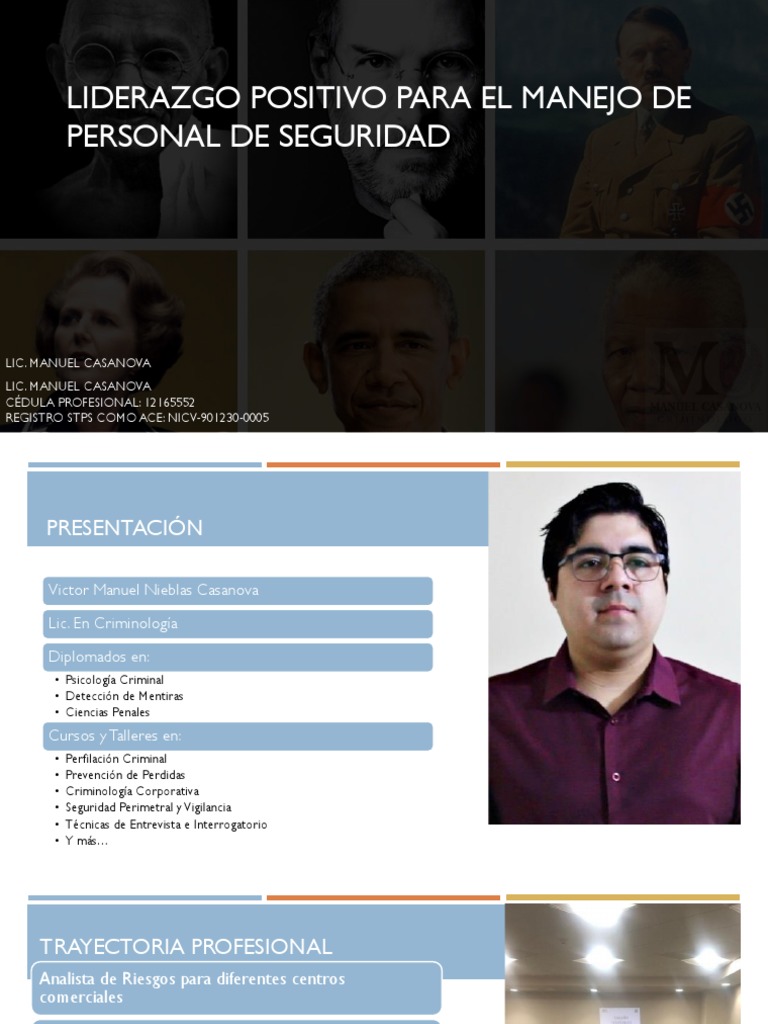 Liderazgo en Seguridad y Manejo de Personal | PDF