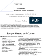 Assessment 2 - OHS Master - Risk & Hazard MGT Photo Findings 180127