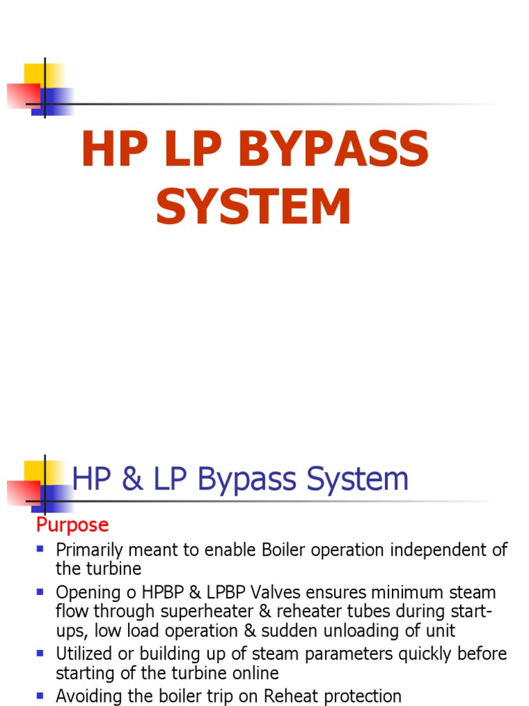 HP LP Bypass PDF Boiler Steam