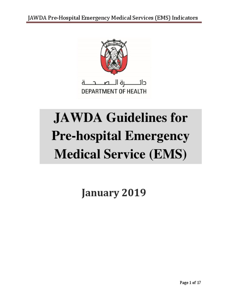 JAWDA EMS Performance Indicators Guide | PDF | Emergency Medical ...