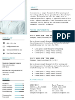 Free-Resume-Template Without Background
