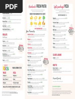 Zizzi Restaurant Menu Overview | PDF | Italian Cuisine | Foods