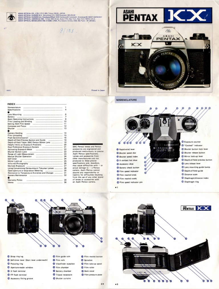 Pentax KX Manual | PDF | Flash (Photography) | Camera