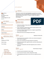 Current Professional Resume Template Brown