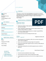 Current Professional Resume Template Turquoise