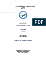 Actividades de La Unidad IV ESPAñOL UAPA