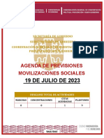 Agenda de Previsiones Del 19 de Julio 2023