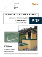 Manual de instalación, operación y seguimiento de sistema de cloración por goteo SABA Plus