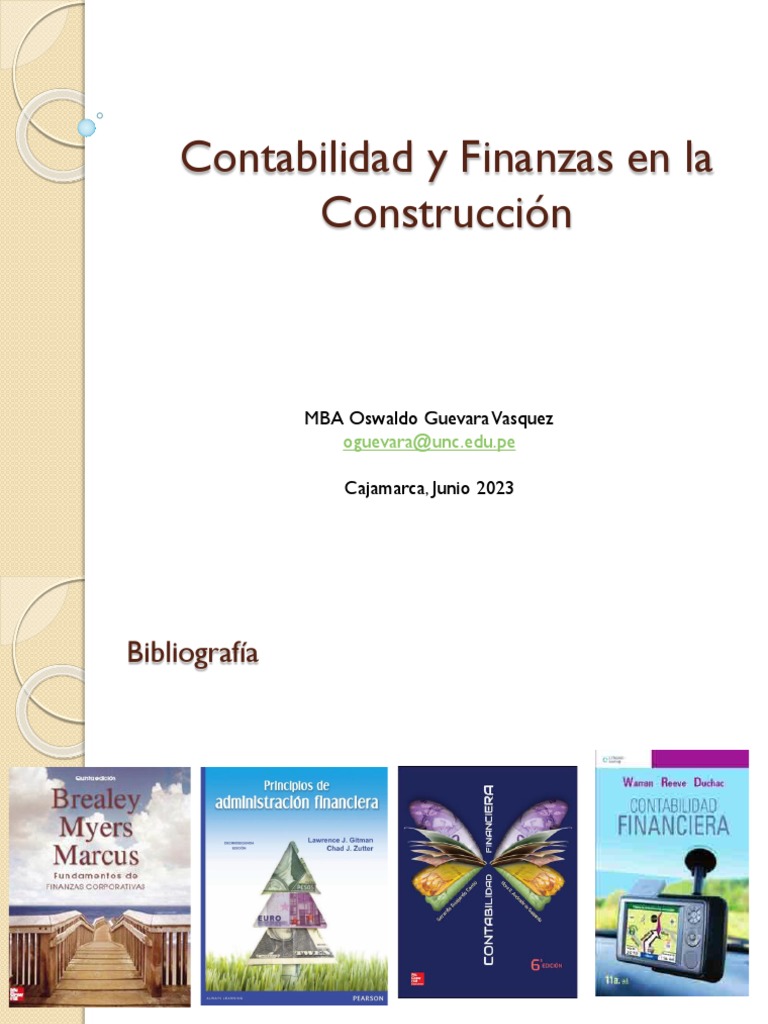 Contabilidad y Finanzas - Sesion 1 | PDF | Contabilidad | Estado financiero