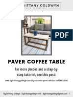 Paver Coffee Table