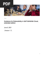 Guidance Extensibility SAP S4HANA Cloud Extended Edition 20210608