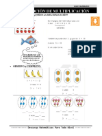 16 Noción de Multiplicación Segundo de Primaria
