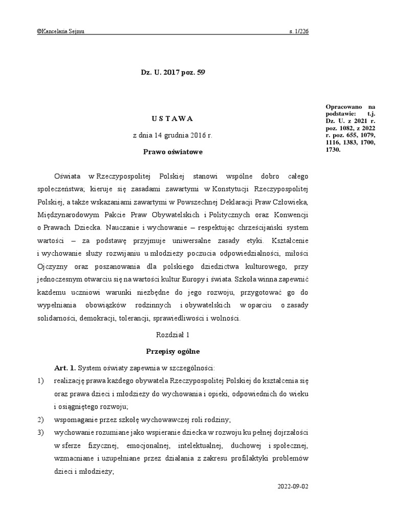 Dz u 2017 poz 59 kancelaria sejmu s 1 226 pdf