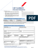Medical Claim Form by Claimant