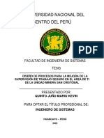 Universidad Nacional Del Centro Del Perú: Facultad de Ingeniería de Sistemas Tesis