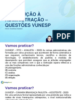 Aula 1 - Questões Vunesp