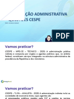 Projeto Questões Cespe - Dia 15 Org Adm e Egov