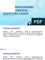 Projeto Questões Cespe Dia 12 Empreendedorismo, Convergencias e