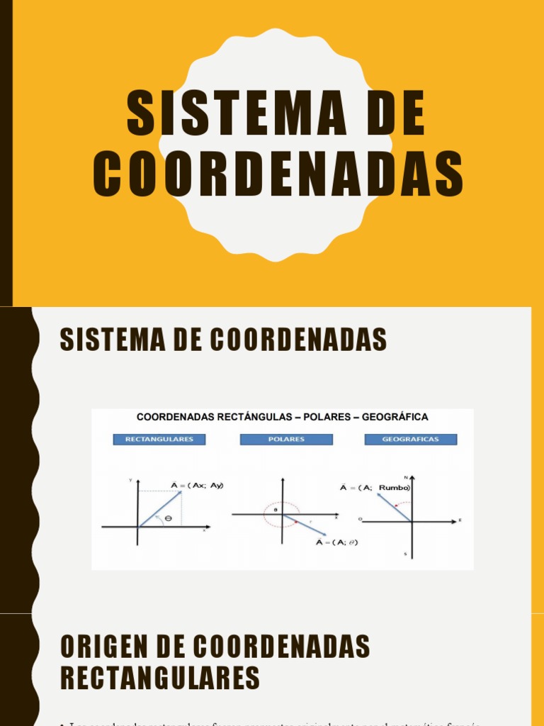 Sistema de Coordenadas PDF Sistema de coordenadas Cartesianas