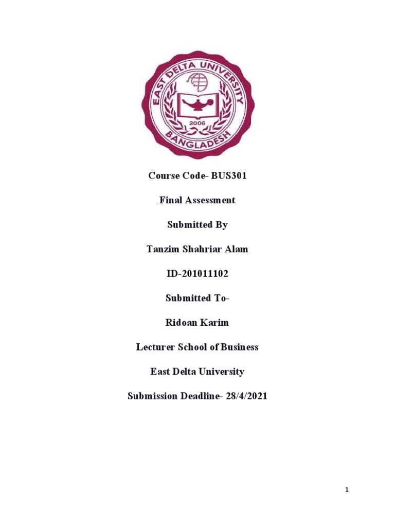 Bus 301 Final Assesment Pdf Partnership Law Of Agency