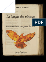 La Langue Des Oiseaux À La Recherche Du Sens Perdu Des Mots (French Edition)