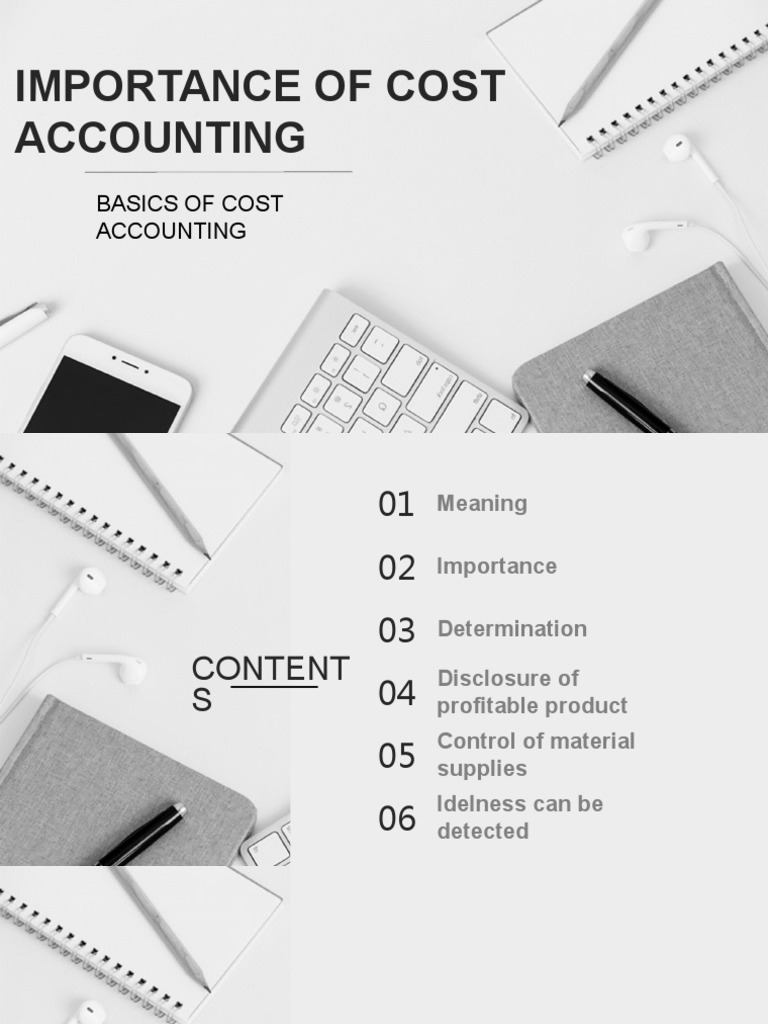 Share 'IMPORTANCE of Cost Accounting PPT' PDF Cost Accounting Cost