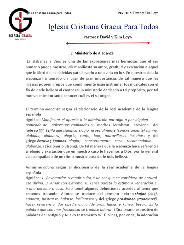 El Poder de la Alabanza a Dios | PDF | Sacerdote | David