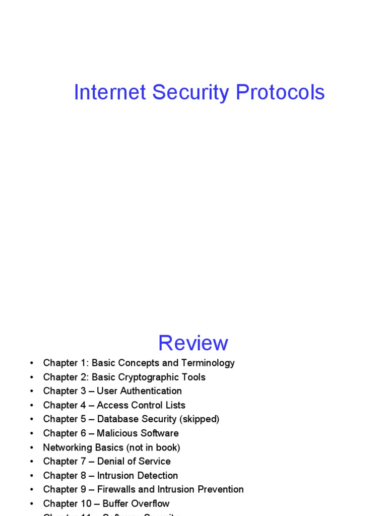 02-Network Security Protocols | PDF | Transport Layer Security ...