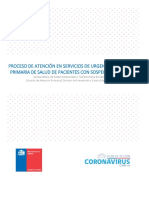 Proceso de Atención en Servicios de Urgencia de Atención Primaria de Salud de Pacientes Con Sospecha de COVID-19