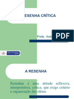 A Resenha Crítica - 2903